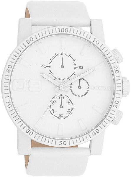 OOZOO Quarzuhr C11310, Armbanduhr, Herrenuhr, Lederarmband, Chrono-Look günstig online kaufen