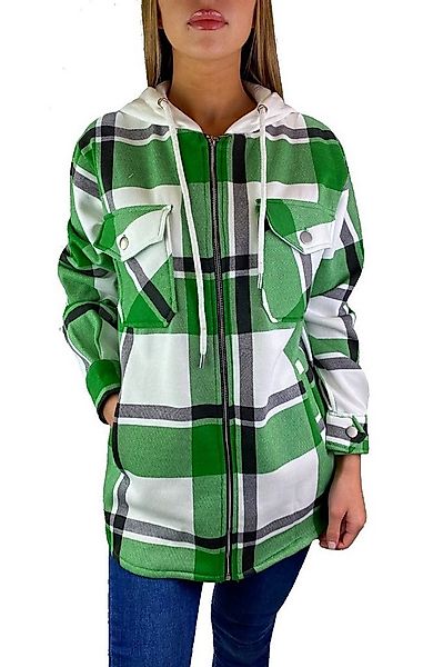 Worldclassca Flanellhemd Worldclassca DAMEN HEMDJACKE KARIERT MIT KAPUZE HO günstig online kaufen