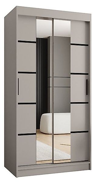 ABIKS MÖBEL Schwebetürenschrank RUBINO V 100 Schlafzimmerschrank mit Schieb günstig online kaufen