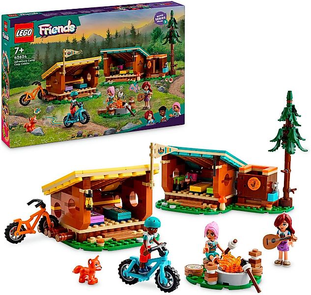 LEGO® Gemütliche Hütten im Abenteuercamp (42624), LEGO Friends Konstruktion günstig online kaufen