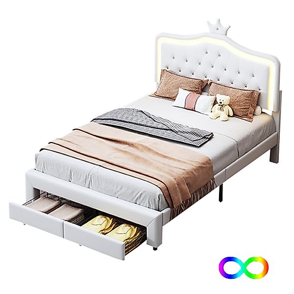 SEEZSSA Polsterbett Kinderbett Jugendbett (140x200cm Bett günstig online kaufen