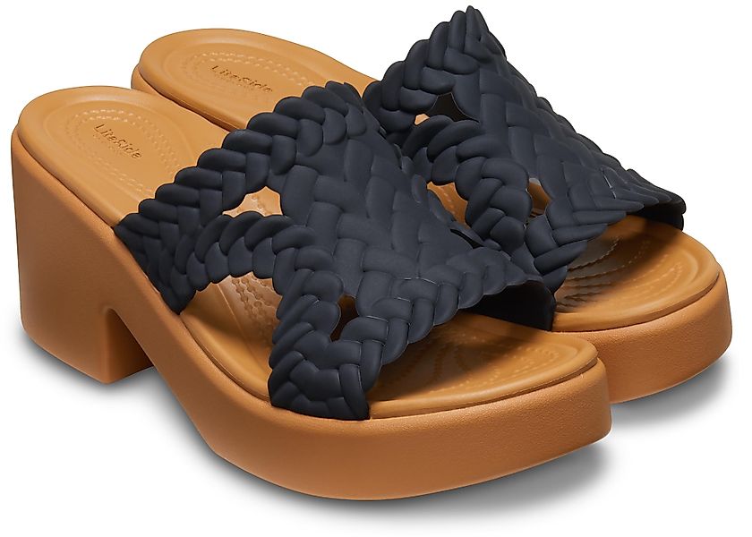 Crocs Brooklyn Woven Slide Heel Pantolette günstig online kaufen