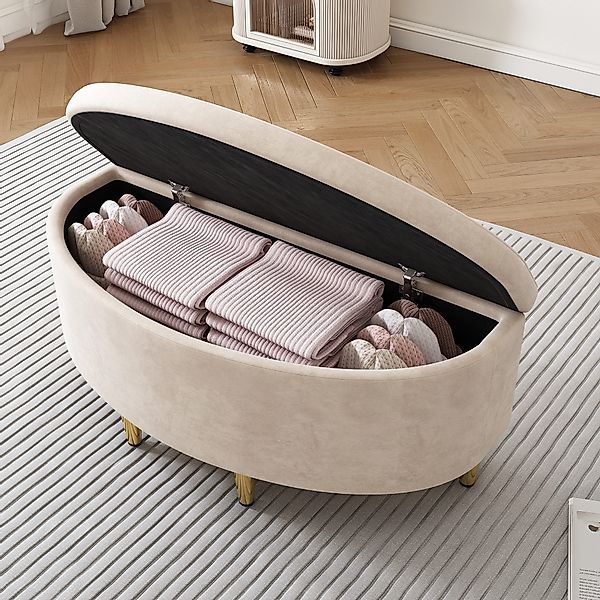 STILVORA Polsterbett 90x40x42cm Sitzbank mit Stauraum, günstig online kaufen