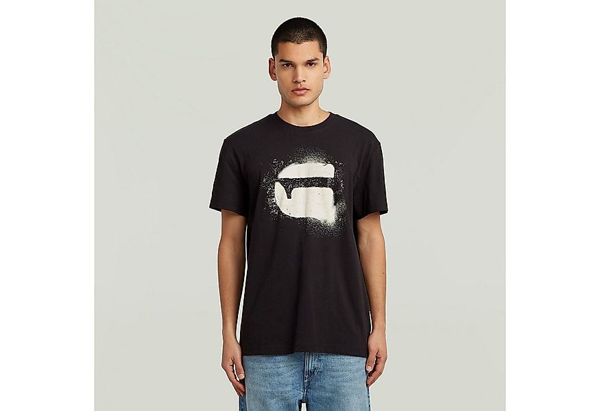 G-STAR T-Shirt Spray G Logo mit Rundhals günstig online kaufen