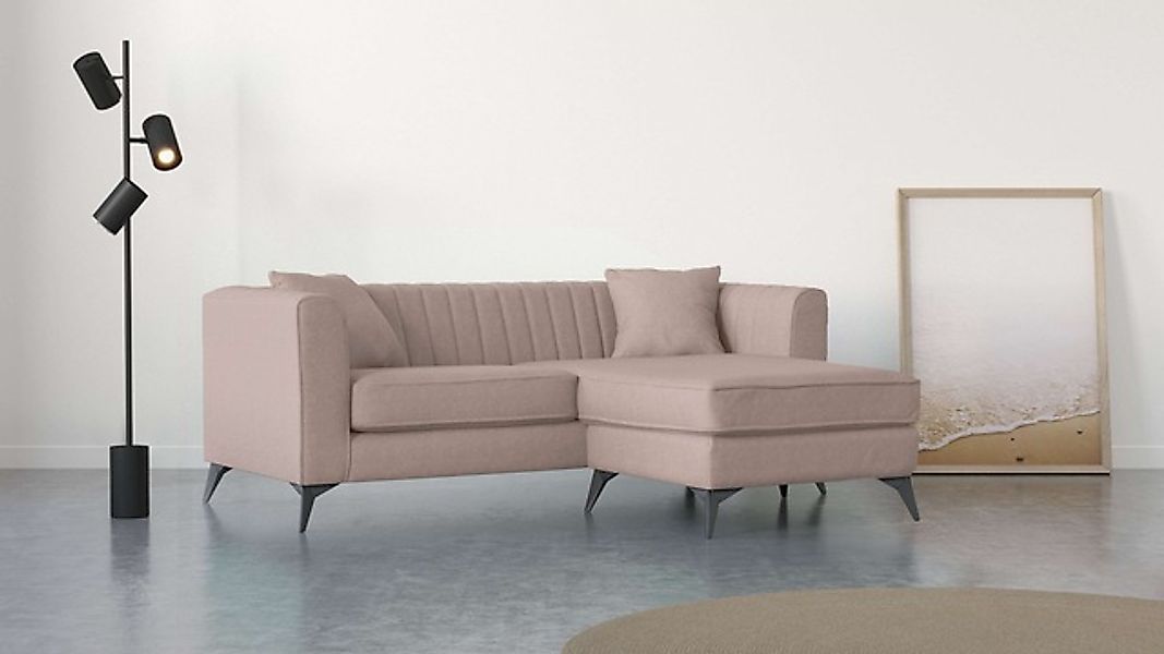 Places of Style Ecksofa »MATTHEW L-Form ideal für kleine Räume, Maße B/T/H: günstig online kaufen