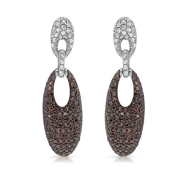 Unique Paar Ohrstecker Statement Ohrschmuck mit glitzerndem Zirkonia Pavee günstig online kaufen