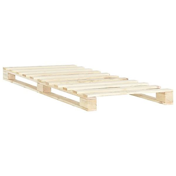 vidaXL Bett, Palettenbett Massivholz Kiefer 100×200 cm günstig online kaufen