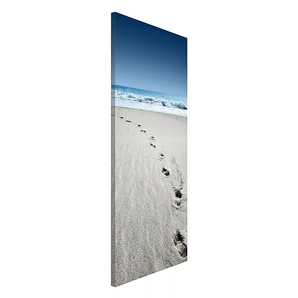 Magnettafel Strand - Hochformat 1:2 Spuren im Sand günstig online kaufen