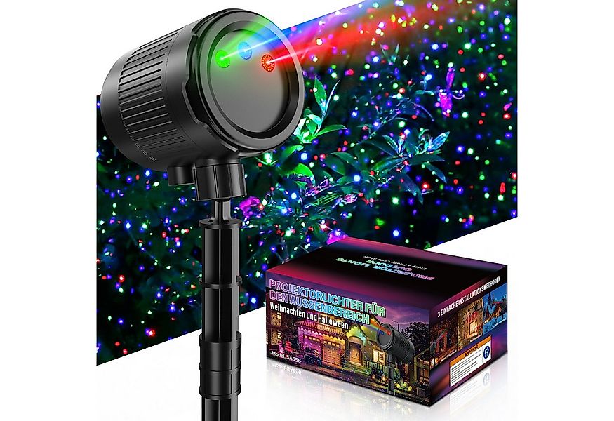 Fanttik Projektionslampe LED Projektorlampe Weihnachten Wasserdicht für Wei günstig online kaufen