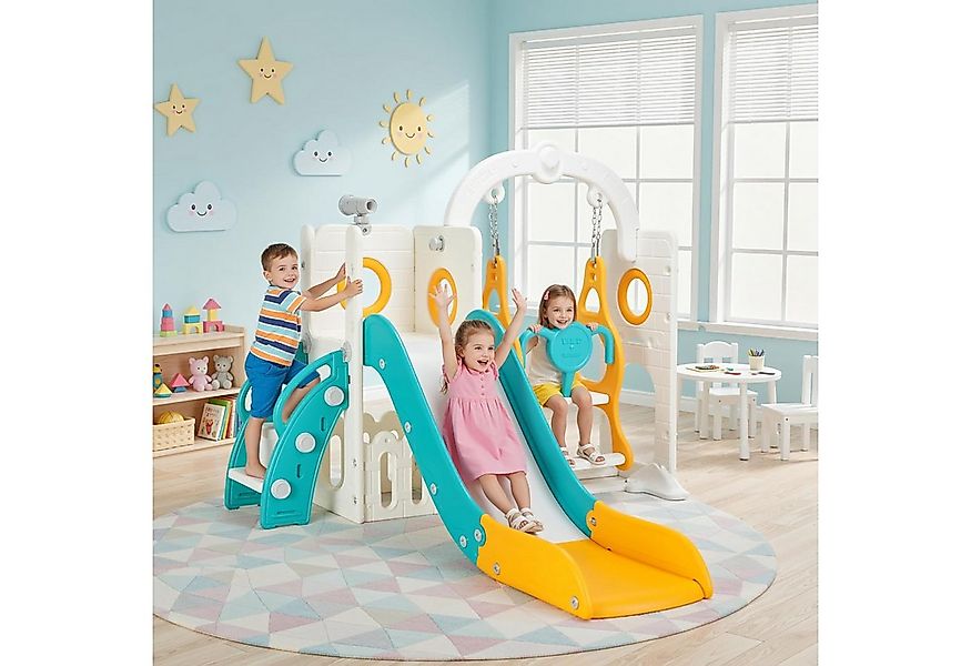 TLGREEN Rutsche 5-in-1 Kinderrutsche, Gartenrutsche Breite Stufen und Griff günstig online kaufen