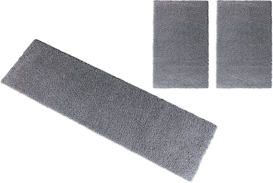 Bruno Banani Bettumrandung Shaggy Soft, Höhe 30 mm, (3-tlg), gewebt, Uni-Fa günstig online kaufen