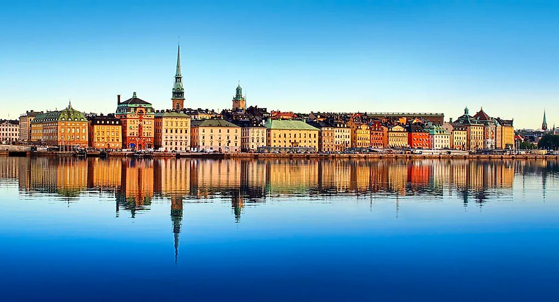 queence Acrylglasbild "Skyline" Europa  Gebäude  Hamburg  Himmel  Skyline günstig online kaufen