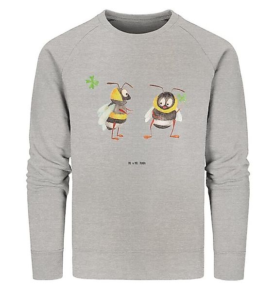 Mr. & Mrs. Panda Longpullover Bienen Paar Größe S - Heather Grey - Geschenk günstig online kaufen
