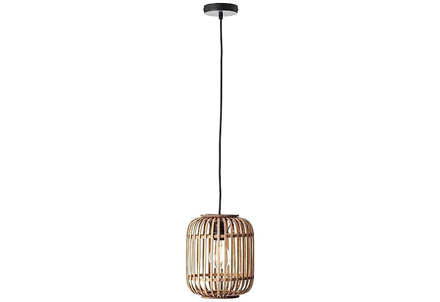 Brilliant Pendelleuchte Woodrow, ohne Leuchtmittel, Bambus Lampe im Boho St günstig online kaufen