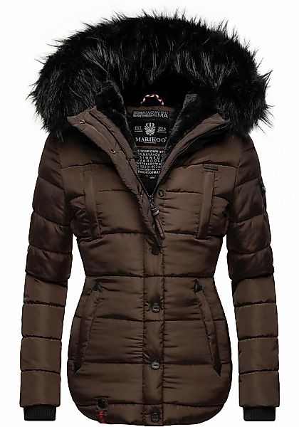 Marikoo Steppjacke "Lotusblüte" mit Kapuze hochwertige Winter Jacke mit edl günstig online kaufen
