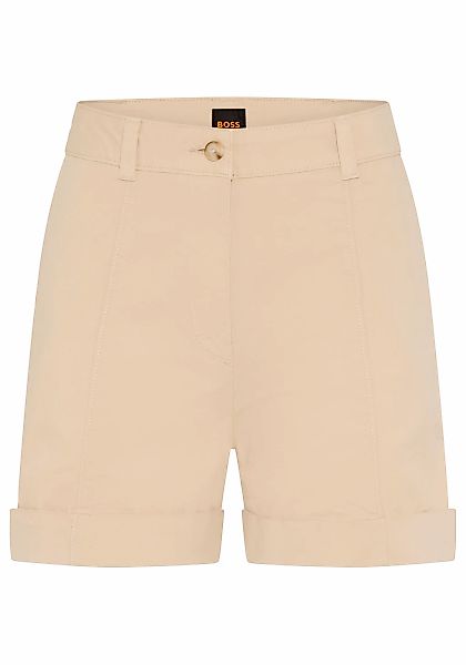 BOSS ORANGE Shorts "Tanessa Premium Damenmode" mit umgeschlagenem Saum, Bau günstig online kaufen