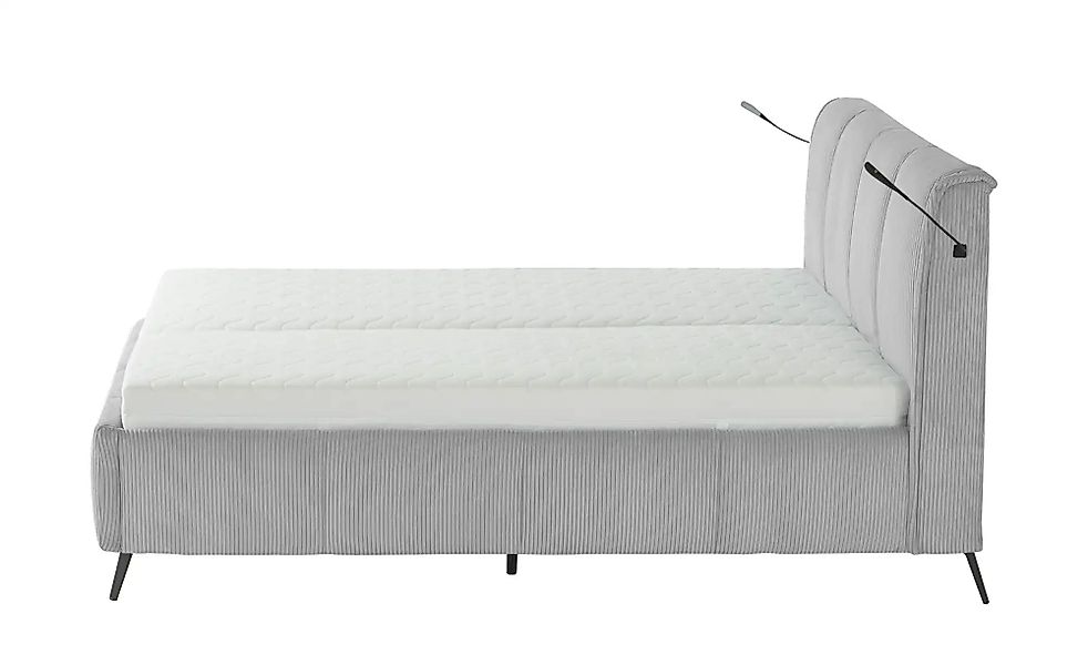 pop Polsterbett mit Bettkasten Pamela ¦ grau ¦ Maße (cm): B: 180 H: 113 Bet günstig online kaufen