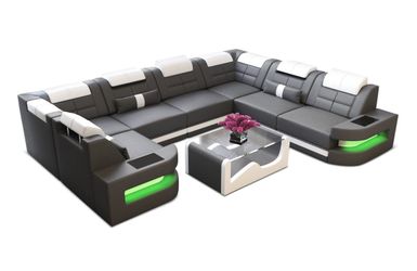 Sofa Dreams Wohnlandschaft Leder Ledercouch Sofa günstig online kaufen
