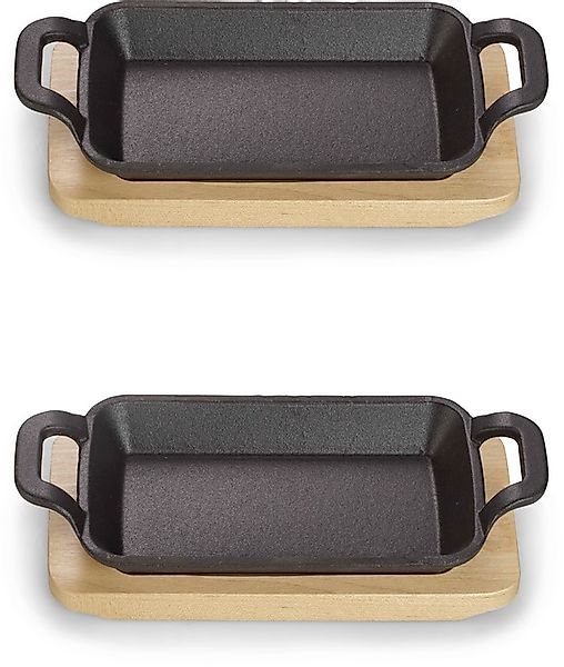 ECHTWERK Servierpfanne »2x Rechteckige Servierschale« Gusseisen Set, 2 Stk. günstig online kaufen