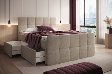 wonello Boxspringbett Madison 4, mit Schubladen günstig online kaufen