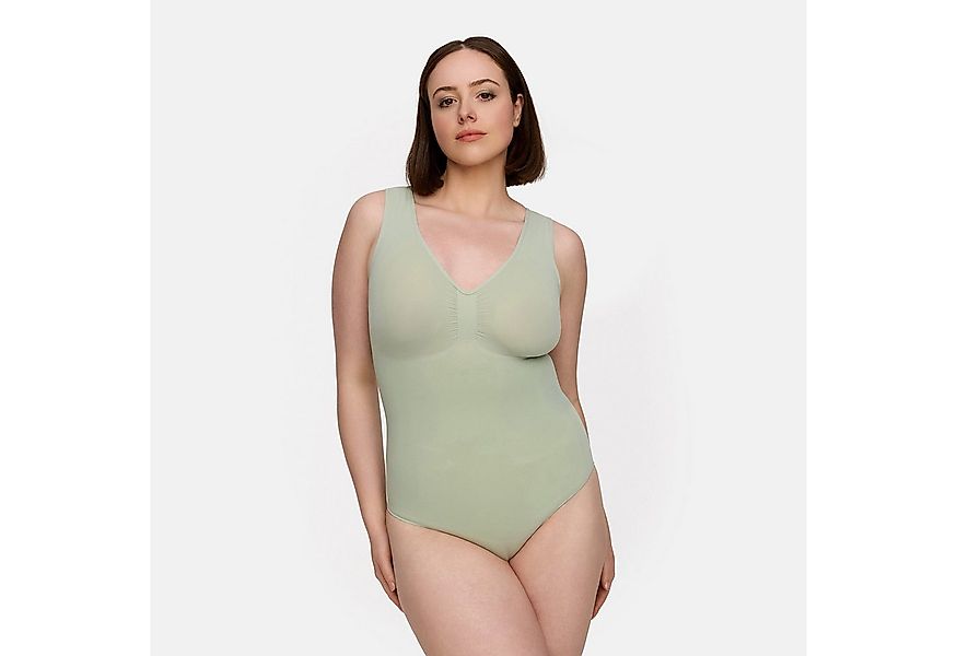 Creamy Fabrics Miederbody Tank Bodysuit Sculpting Shapewear mit String-Sage günstig online kaufen