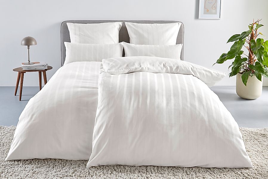 LeGer Home by Lena Gercke Bettwäsche »Leonore«, Mako-Satin Streifen aus 100 günstig online kaufen