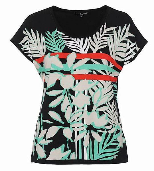 Christian Materne T-Shirt Kurzarmshirt koerpernah mit Tropendruck günstig online kaufen