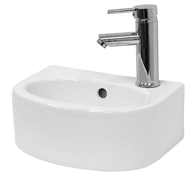 LuxeBath Waschbecken Aufsatzwaschbecken aus Keramik Handwaschbecken Wasserf günstig online kaufen