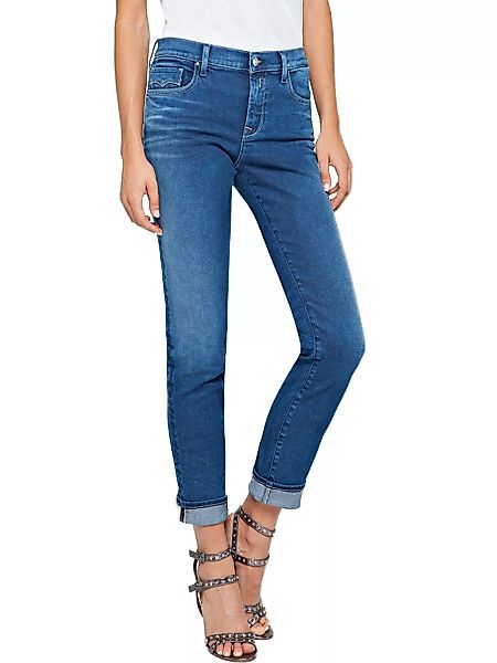 Replay Damen Jeans Vivy - Slim Fit - Blau - Medium Blue günstig online kaufen