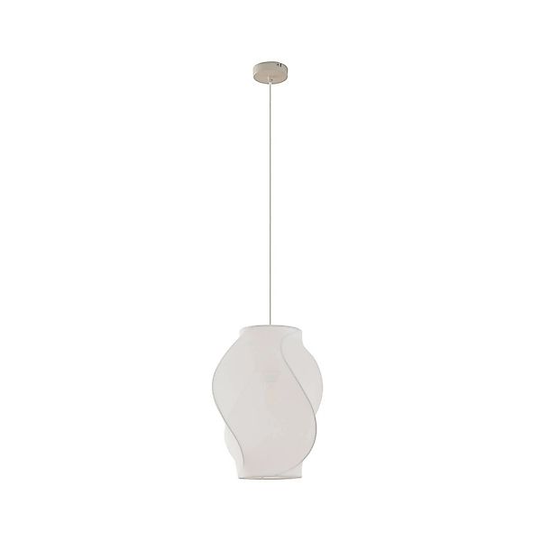 Lucande Pendelleuchte Tovina 10040782 Skandinavisch in Weiß aus Textil 1-fl günstig online kaufen