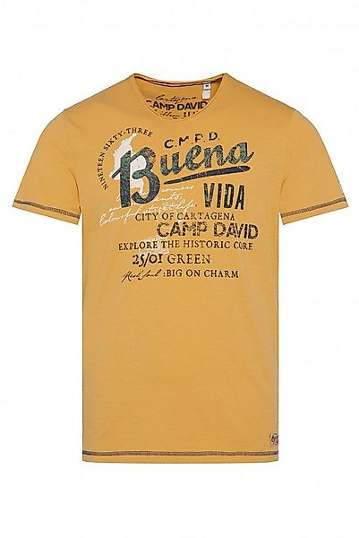 CAMP DAVID T-Shirt mit Vintage Print günstig online kaufen