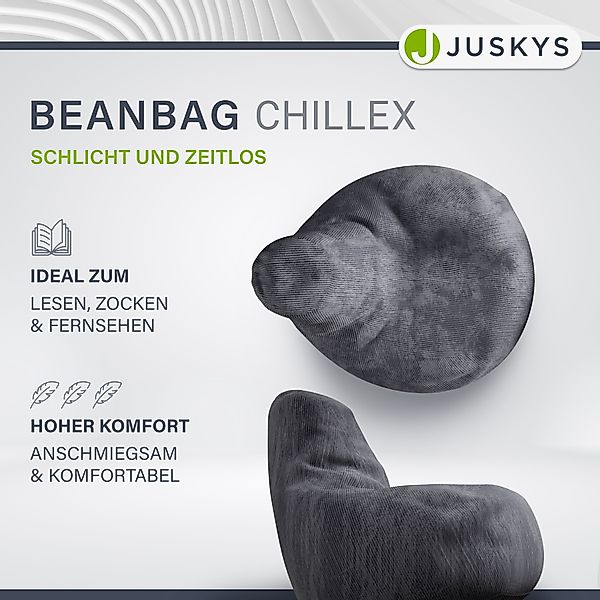 Juskys Sitzsack Chillex (2 St), L, günstig online kaufen