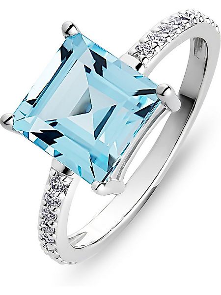 CHRIST Goldring CHRIST Damen-Damenring 585er Weißgold 1 Topas günstig online kaufen