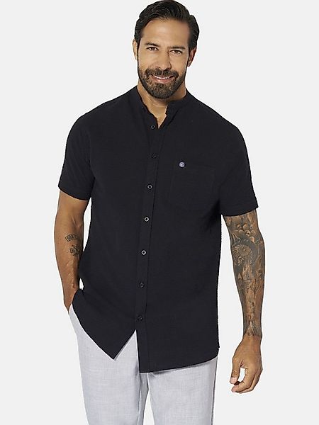 Jan Vanderstorm Kurzarmhemd ALBART in einfarbiger Optik günstig online kaufen