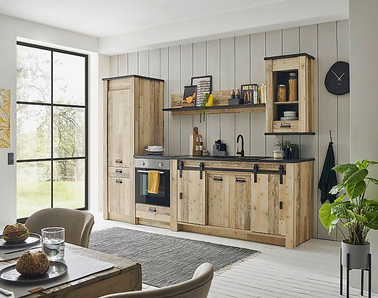 Home affaire Küchenzeile "Sherwood", Breite 284 cm, mit Herdumbauschrank, o günstig online kaufen