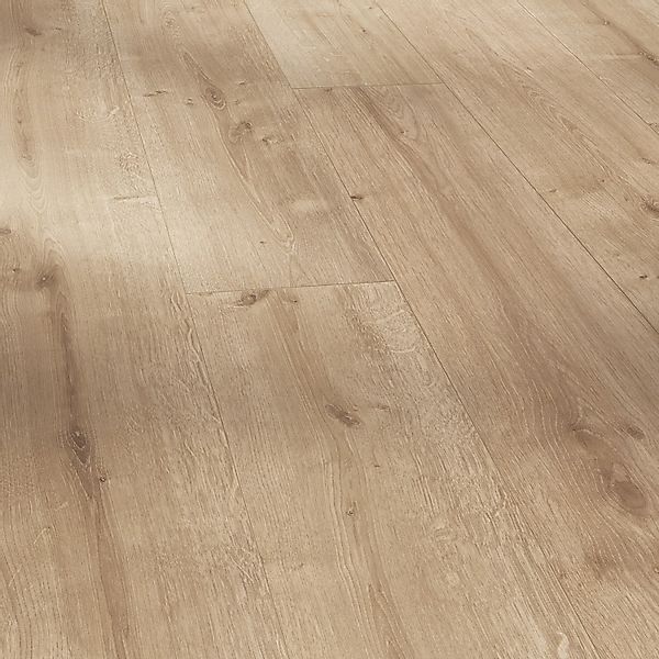 Parador Laminatboden Basic 200 Eiche 7 mm Landhausdiele mit V-Fuge Geschlif günstig online kaufen