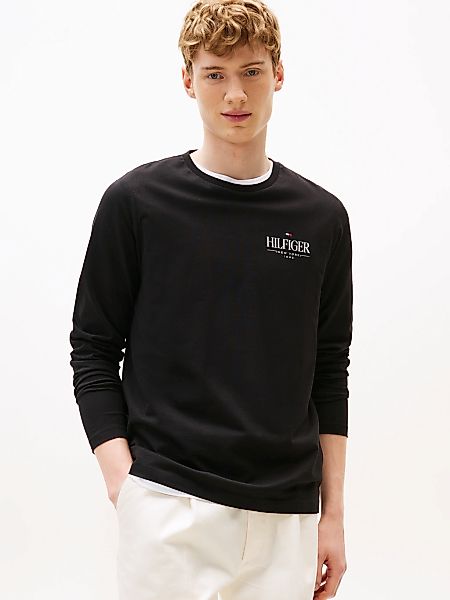 Tommy Hilfiger Longsleeve "HILFIGER STACK LS TEE", Kontrastfarbener Print a günstig online kaufen