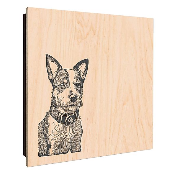 Banjado Großer Schlüsselkasten Holz 30x30cm Schwarz Scharnier Links 50 Hake günstig online kaufen