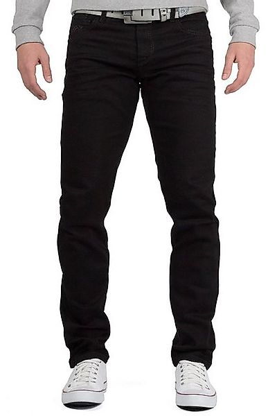 Cipo & Baxx Slim-fit-Jeans Herren Hose BA-CD319A W36/L30 (1-tlg) in Schwarz günstig online kaufen