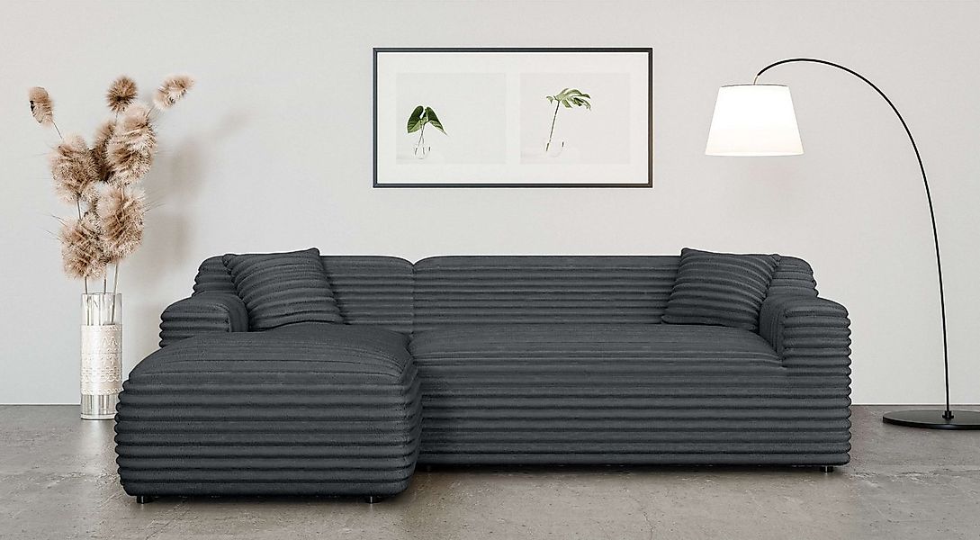 Home affaire Ecksofa "LILLIANA Designsofa, L-Form mit Recamiere rechts/link günstig online kaufen