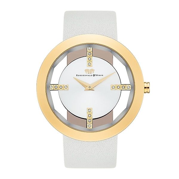 Rhodenwald & Söhne Quarzuhr Lucrezia gelbgold, günstig online kaufen
