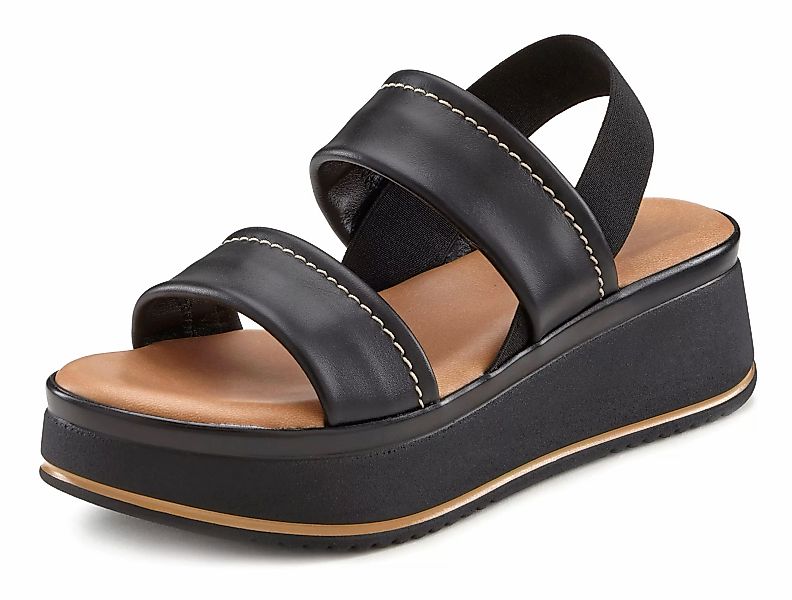 LASCANA Plateausandaletten "Sommerschuh, Sandale, Sandalette, offener Schuh günstig online kaufen