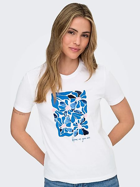 ONLY Kurzarmshirt "ONLKITA REG S/S PRINT TOP NOOS" günstig online kaufen