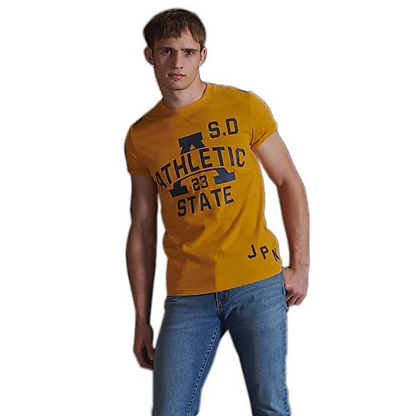 Superdry Track&field Classic Kurzarm T-shirt M Upstate Gold günstig online kaufen