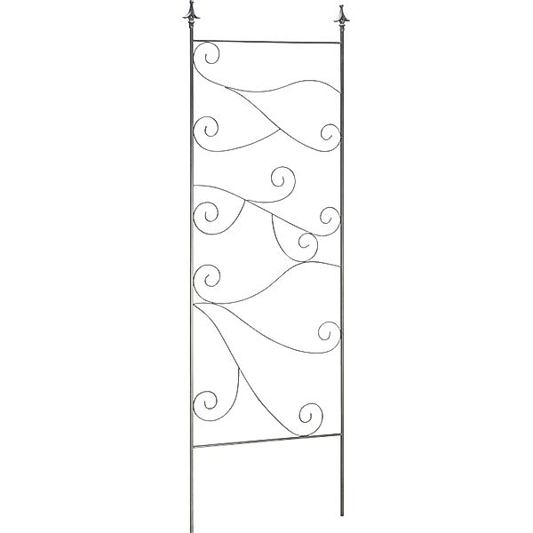 Rankgitter Blume Eisen Dunkelgrau 61,5 cm x 1 cm x 180 cm günstig online kaufen