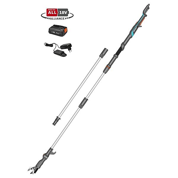 Gardena Akku-Teleskop-Baumschere HighCut 360/18V P4A Ready-To-Use Set günstig online kaufen