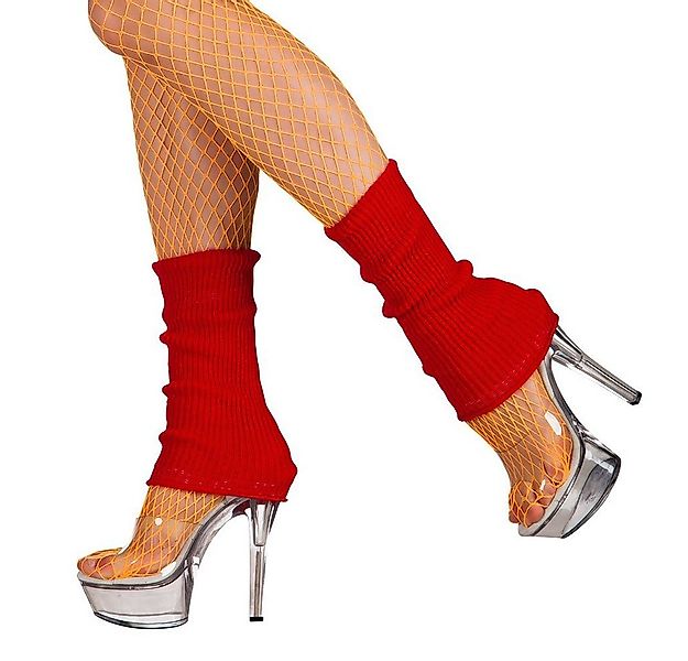 Boland Kostüm Retro-Beinstulpen rot, Für warme Knöchel und einen heißen Loo günstig online kaufen