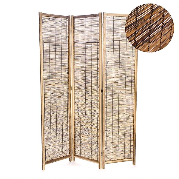 CREEDWOOD Paravent RAUMTEILER "VIVA", Schilfrohr, 170x120 günstig online kaufen