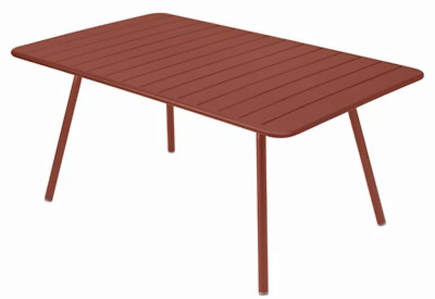 Luxembourg Outdoor-Tisch 165x100 cm Ockerrot günstig online kaufen