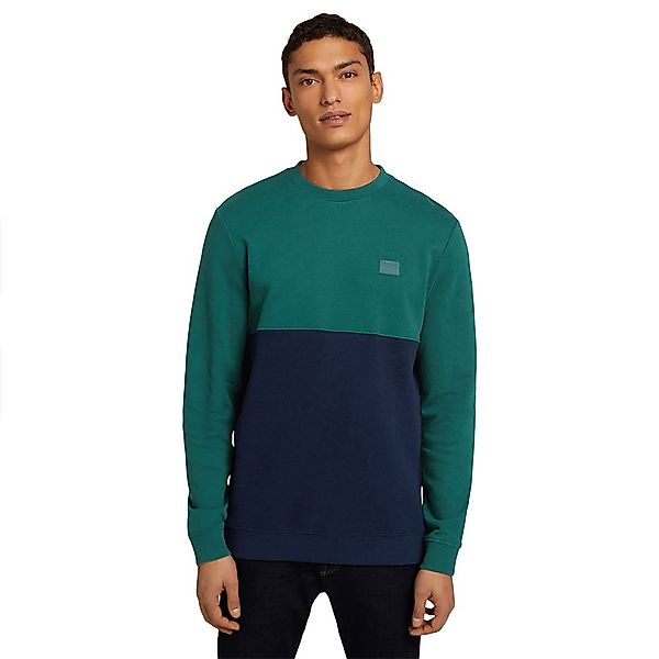 Tom Tailor 1029328 Sweatshirt Mit Reißverschluss M Deep Green Lake günstig online kaufen
